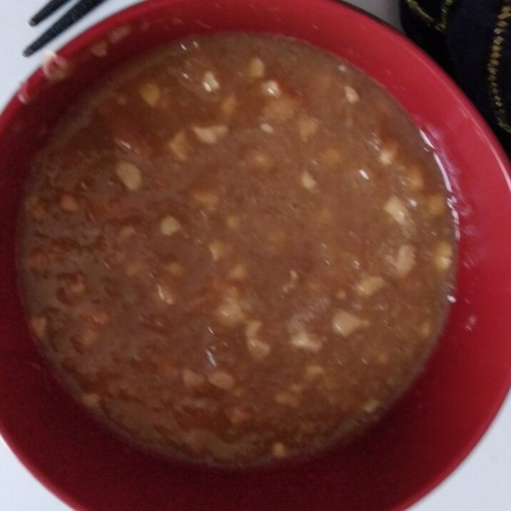 納豆と大根のお味噌汁(みそ玉使用例)